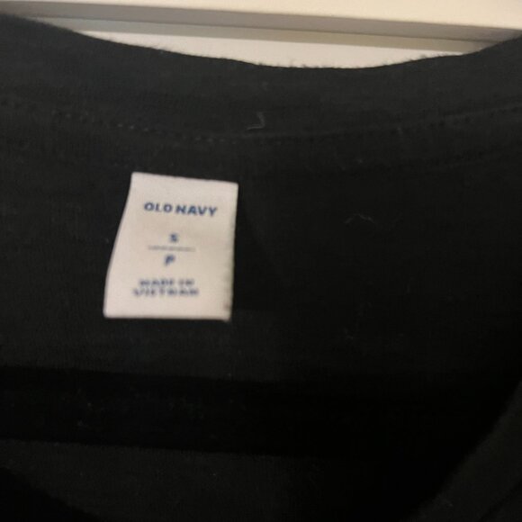 Old Navy Waist-Defined Black T-Shirt Dress - Picture 3 of 3